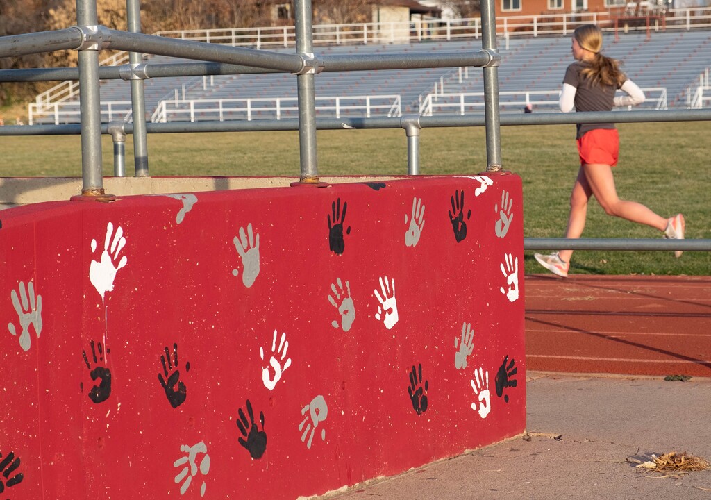 (Francisco Kjolseth  |  Tribune file photo) Surfaces are pictured around Bountiful High on Monday, Nov. 30, 2020 after the school announced it would to retire The Braves name.