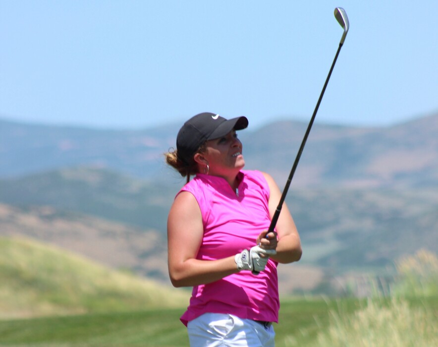 (Photo courtesy of Fairways Media/Randy Dodson) Idaho State University golfer Tyler Erickson, shown during her win in the Utah Women's Stroke Play event at Soldier Hollow Golf Course in Midway, will compete this week in the Utah State Women's Amateur at the Logan Country Club.