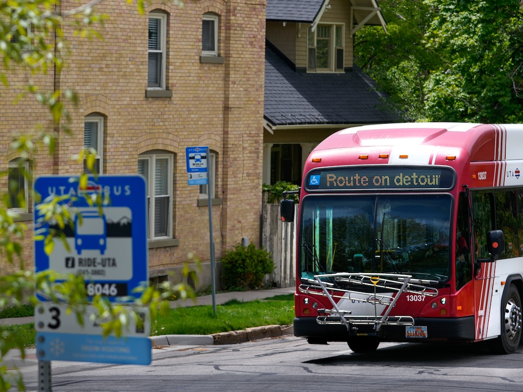 (Leah Hogsten | The Salt Lake Tribune) The Utah Transit Authority Board of Trustees approved a program that will offer free transit passes to all students, staff and faculty in the Salt Lake City School District.