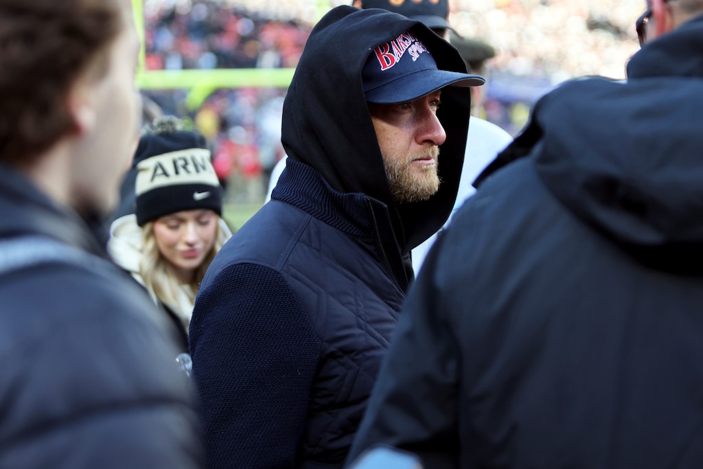 (Daniel Kucin Jr. | AP) Barstool Sports founder and owner David Portnoy looks on before an NCAA college football game between Army and Navy, Saturday, Dec. 14, 2024, in Landover, Md.