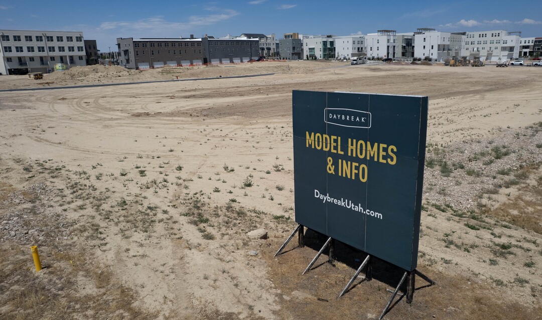 (Francisco Kjolseth | The Salt Lake Tribune) New development is pictured around The Ballpark at American First Square in South Jordan on Tuesday, July 21, 2026.