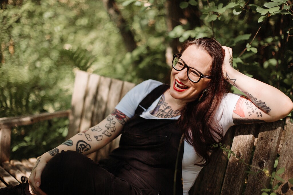 (Arden Wray | The New York Times) The author Cherie Dimaline near her home in Midland, Ontario, Canada, July 28, 2020. Long underrepresented in genre fiction, Native American and First Nations authors are reshaping science fiction's otherworldly (but still often Eurocentric) worlds.