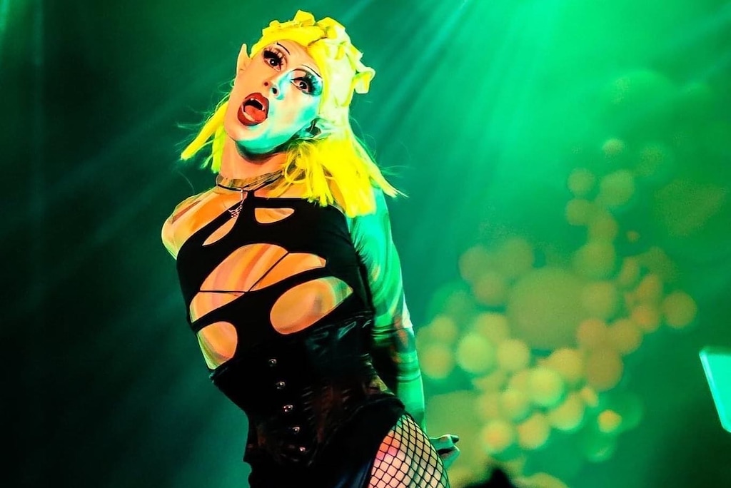(Trey McEuen) Salt Lake City drag queen Trey McEuen, in their alter ego Hysteria, performs at a live show.