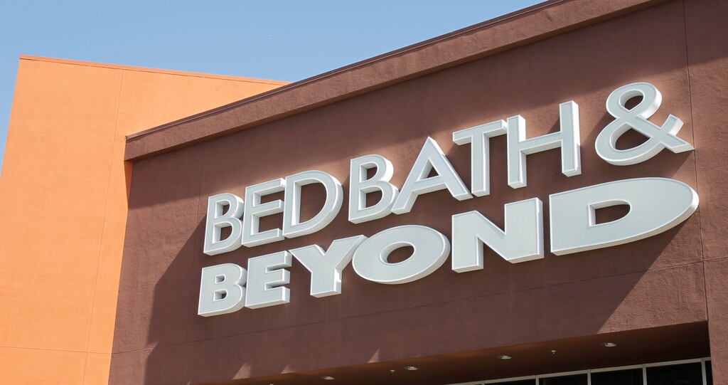 FILE - In this May 9, 2012 file photo, a Bed Bath & Beyond sign is shown in Mountain View, Calif. (AP Photo/Paul Sakuma, File)