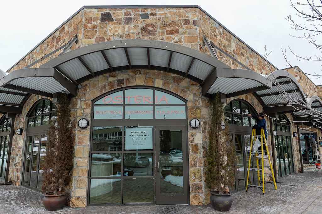 (Francisco Kjolseth | The Salt Lake Tribune) Sea Salt restaurant at 1709 E. 1300 South in Salt Lake has closed as crews remove signage from the windows recently. Chef/owner Eric DeBonis closed the restaurant in mid-February abruptly, catching loyal customers off guard.