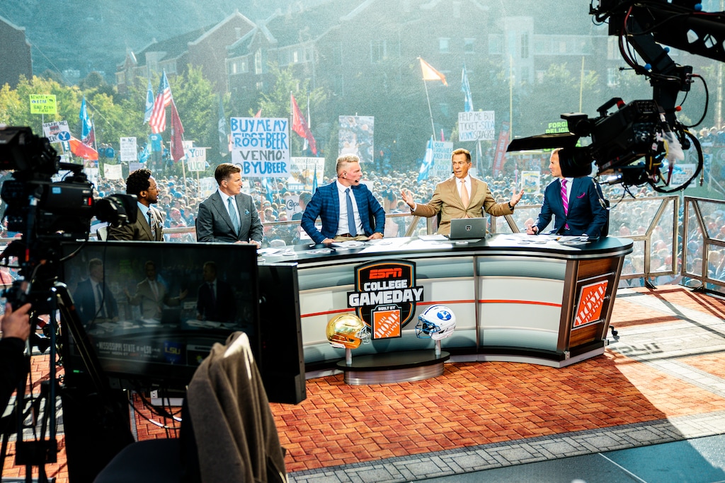 (Donovan Kelly | Special to The Tribune) ESPN's "College GameDay" at BYU, Oct. 17, 2026.