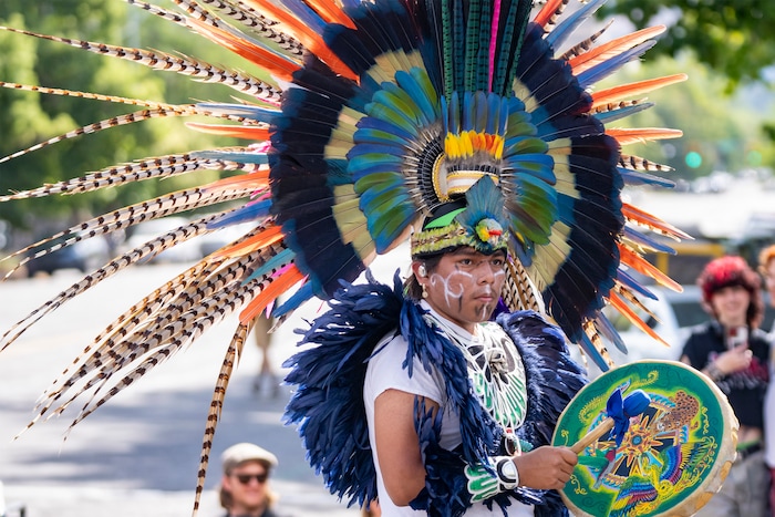 (Rick Egan | The Salt Lake Tribune) The Mexican consulate in Salt Lake City participates in the Days of '47 Parade in Salt Lake City on Thursday, July 24, 2025.