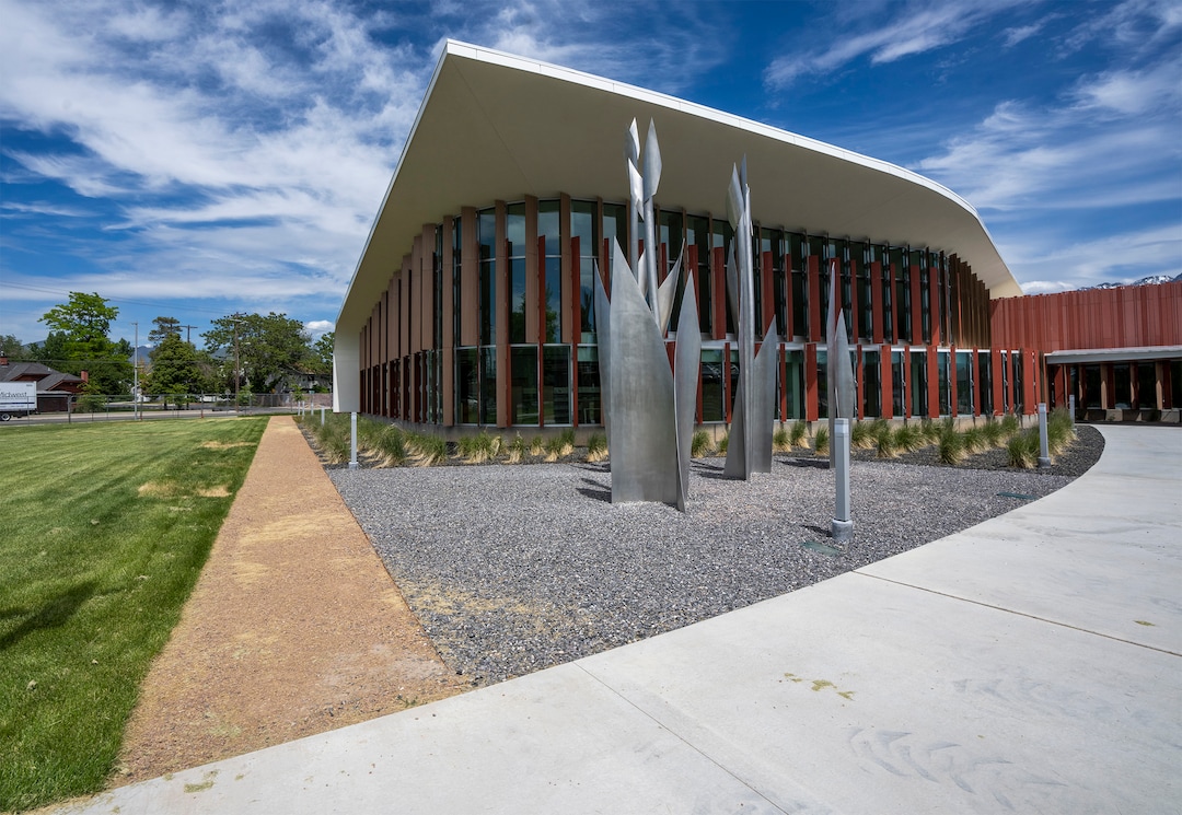 (Rick Egan | The Salt Lake Tribune)  The Grand Opening for the new Granite Library on 3300 South, is scheduled to for July. Thursday, June 2, 2022.