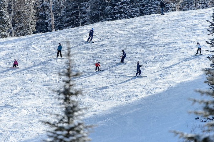 (Trent Nelson | The Salt Lake Tribune) Skiers at Solitude Mountain Resort, Thursday December 21, 2017.