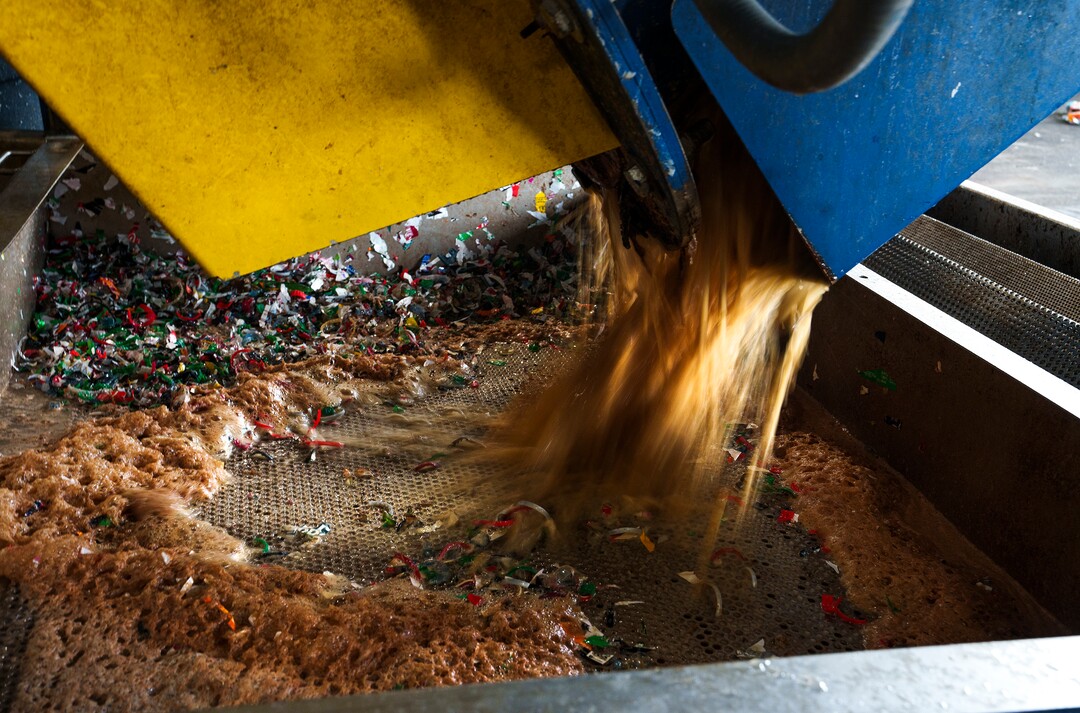 (Leah Hogsten | The Salt Lake Tribune) Wasatch Resource Recovery can process liquids in varying forms, quickly through the use of a grinder that punctures or breaks bottles, aluminum cans, plastic bottled beverages, Sept. 1, 2021. Wasatch Resource Recovery is UtahÕs first and only anaerobic digester which produces a fertilizer and natural gas from decomposing food. The facility processes organic waste which includes food scraps, liquid waste and manufacturing food waste. The process, in operation since 2019, turns the organic matter into sustainable resources, biogas and bio-based fertilizer and the facility will pilot a food scraps pickup program for residents.