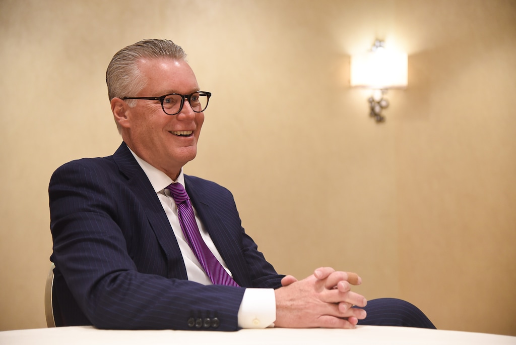 (Francisco Kjolseth  |  The Salt Lake Tribune)  Delta Airlines CEO Ed Bastian sits down in an interview to talk about the importance of its Salt Lake City hub on Friday, Jan. 18, 2019.