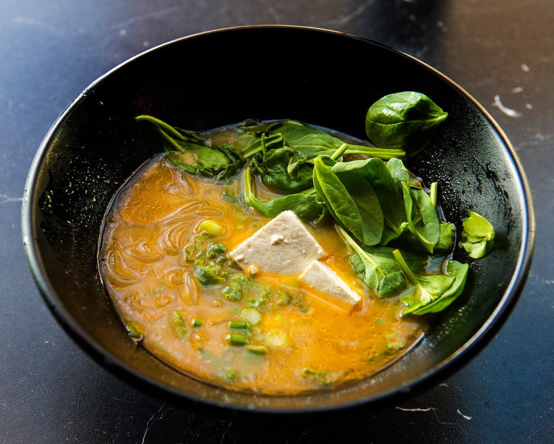 (Rick Egan  |  The Salt Lake Tribune)   Veggie Ramen with Miso broth and tofu at the Ramen Bar in Salt Lake City, Wednesday, Jan. 16, 2019.
