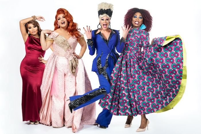 (Photo courtesy of TLC) JujuBee, Alexis Michelle, Thorgy Thor and BeBe Zahara Benet star in “Dragnificent.”