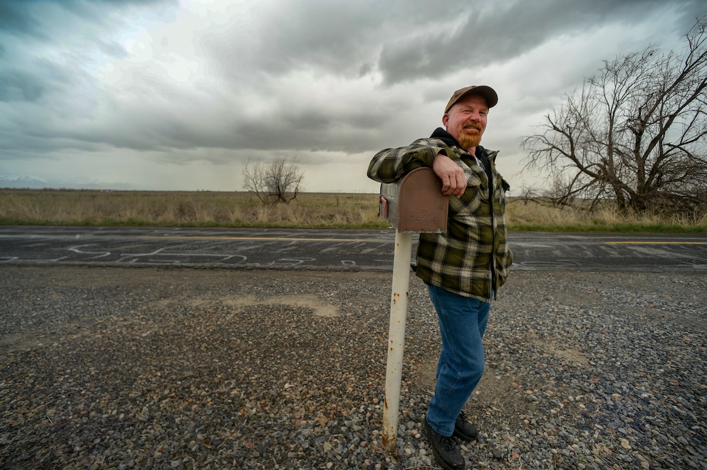 (Leah Hogsten | The Salt Lake Tribune) Dan Thompson says he's opposed to the inland port area project. Last year, Utah lawmakers took control of a massive portion of land in Salt Lake City's northwest area in an effort to create a distribution hub on the city's northwest side, sparking outrage among residents.