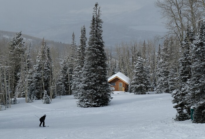 (Francisco Kjolseth | The Salt Lake Tribune) Park City's Temple Har Shalom's "Ski Shul," nestled on the upper slopes of Deer Valley Resort, is the site of a Jewish Sabbath service. The winter tradition is informal and fun on Friday afternoon's during the winter season as the rabbi keeps the service short so no one misses the last operating lifts.