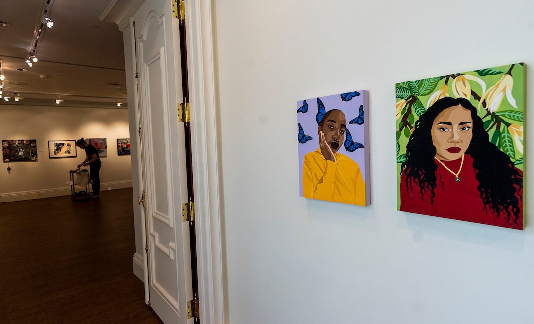 (Rick Egan | The Salt Lake Tribune) One of the galleries at Utah Valley University's new Museum of Art at Lakemount Manor in Orem, on Wednesday, May 10, 2023.