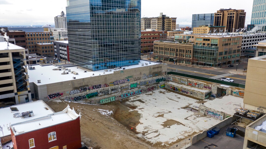 (Rick Egan | The Salt Lake Tribune). Vacant space at 255 South State in Salt Lake City onTuesday, Nov. 10, 2020.