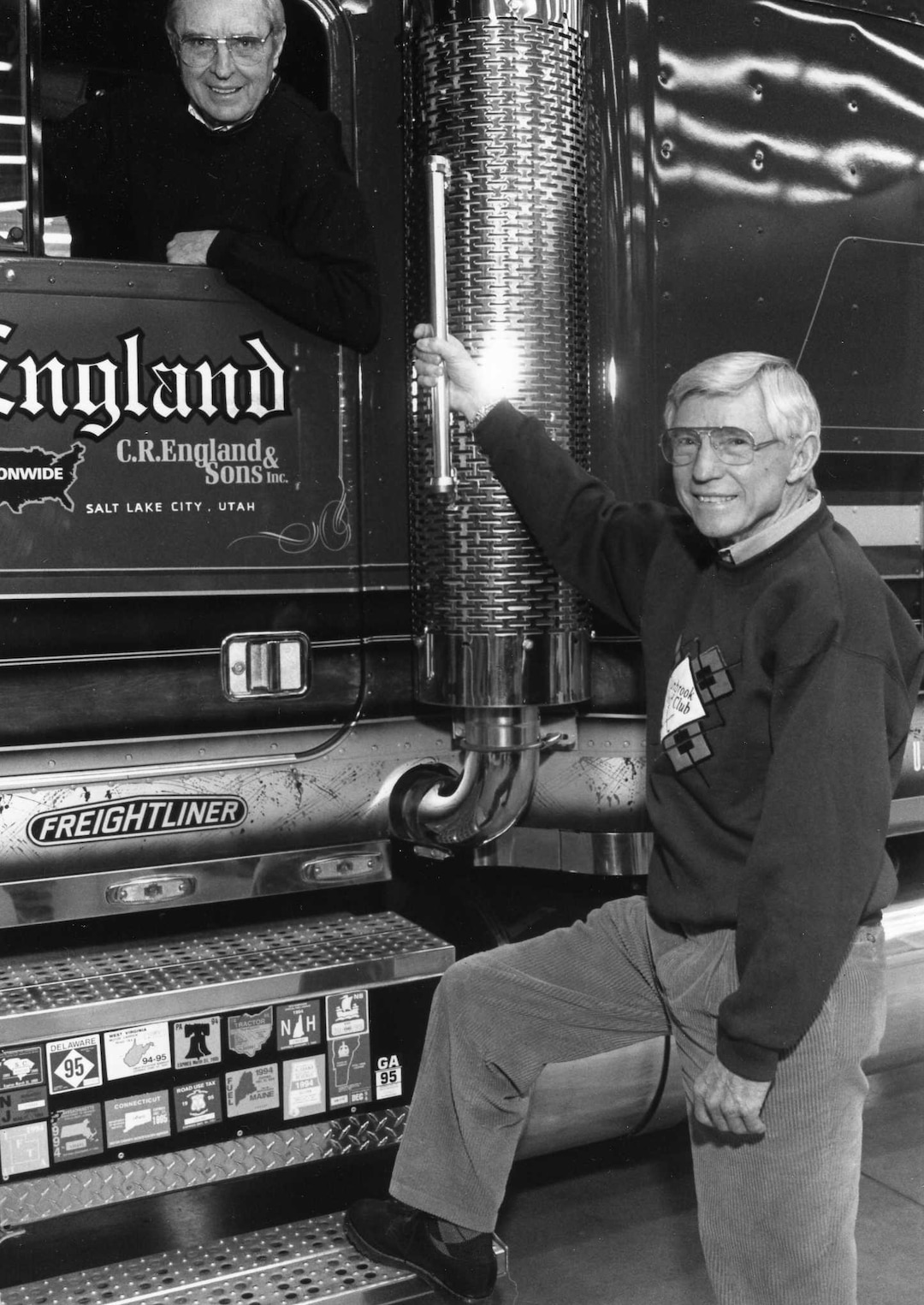 (Courtesy C.R. England) Eugene and William "Bill" England pose for a picture in 2000. Bill England grew the family trucking business, C.R. England Inc., into one of Utah’s biggest transportation companies. He died March 30, 2018, at age 95.