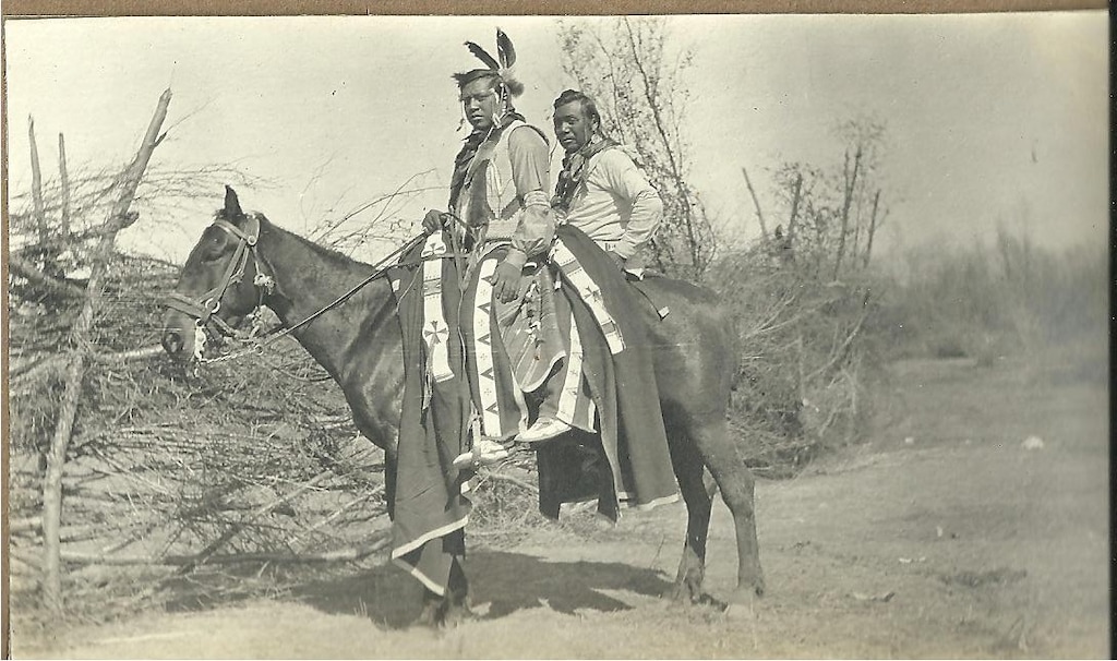 Members of the Ute tribe are seen on the Ute reservation in this collection of photos by Robert L. Marimon, Sr. He homesteaded in the Whiterocks Canyon area in the early 1900s. Marimon's granddaughter, Nancy Martin, lived there from 1934-1955 and donated these photos to The Tribune. (Courtesy of Nancy Martin)