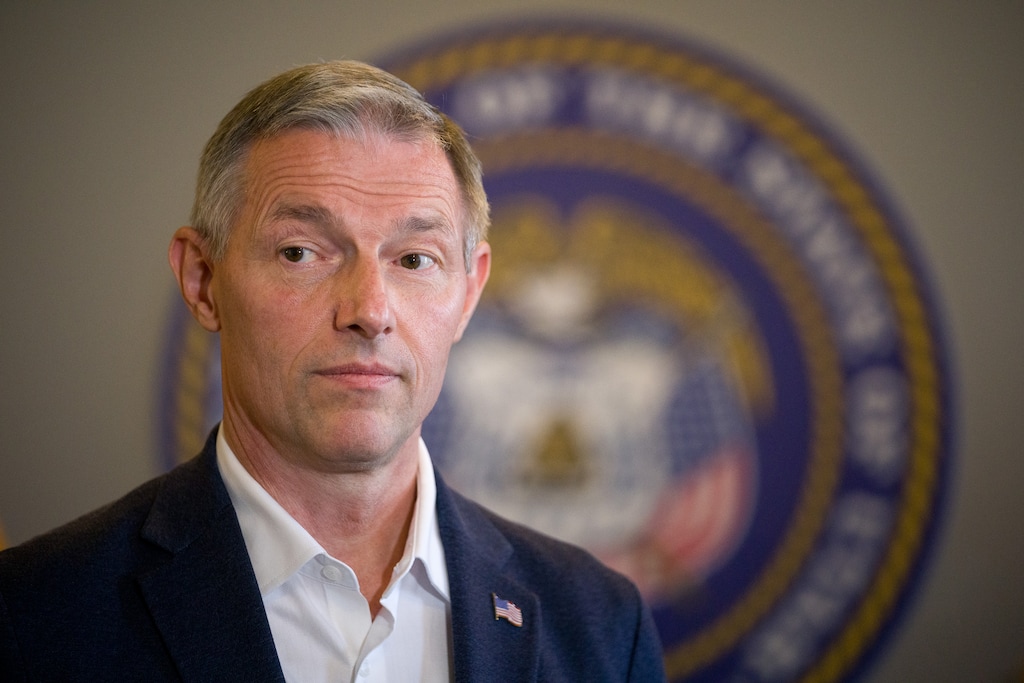 (Trent Nelson  |  The Salt Lake Tribune) Rep. Mike Kennedy in Salt Lake City on Wednesday, Oct. 1, 2025.