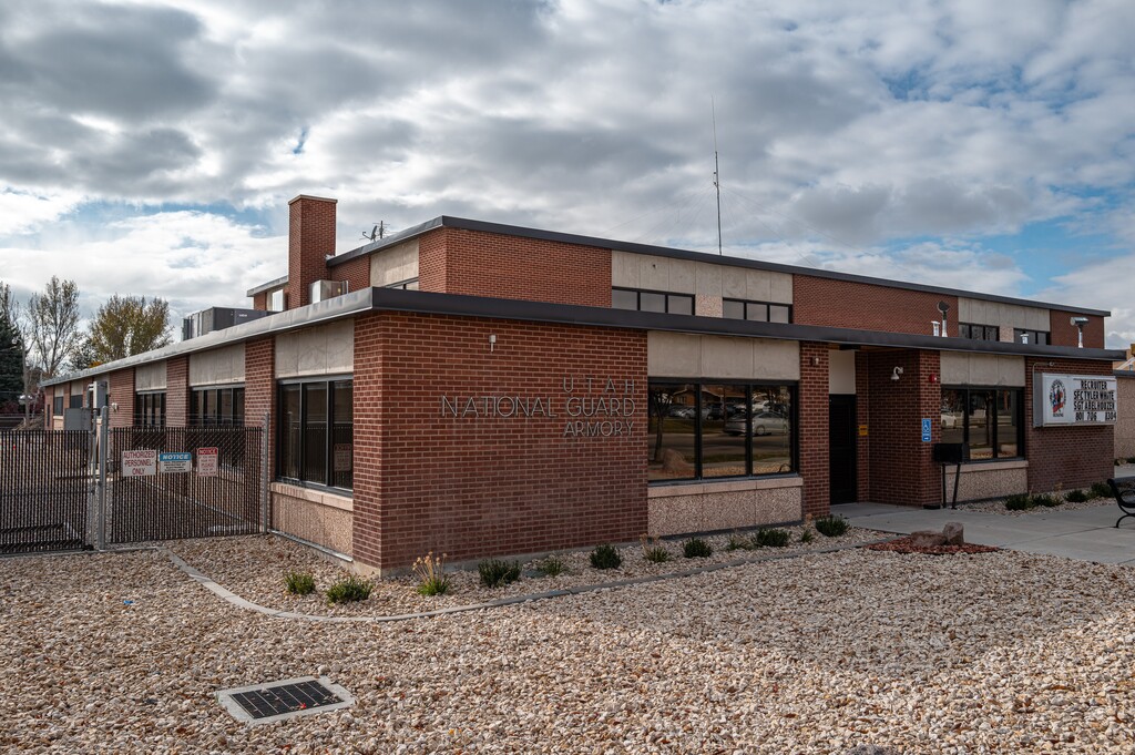 (Trent Nelson  |  The Salt Lake Tribune) The Utah National Guard Armory in Lehi on Saturday, Nov. 16, 2024. Utah's Military Installation Development Authority is working with the Utah National Guard on plans to develop commercial uses on its armory sites across the state, to generate revenue for projects the Guard needs.