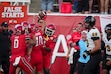 (Bethany Baker | The Salt Lake Tribune) Utah Utes celebrate an interception during the first half of the game between the Utah Utes and the Idaho Vandals at Rice-Eccles Stadium in Salt Lake City on Thursday, Sept. 3, 2026.