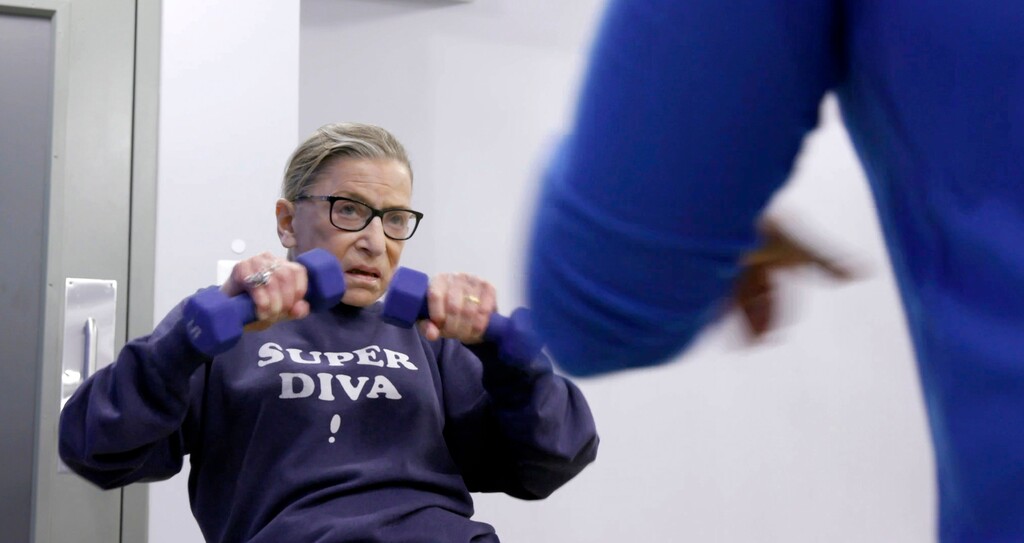(Magnolia Pictures via AP) U.S. Supreme Court justice Ruth Bader Ginsberg in a scene from "RBG."