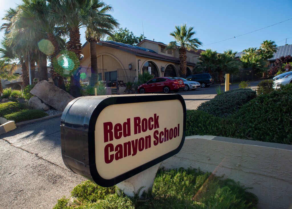 (Rick Egan  |  The Salt Lake Tribune)    The Red Rock Canyon School in St. George.Tuesday, July 9, 2019.