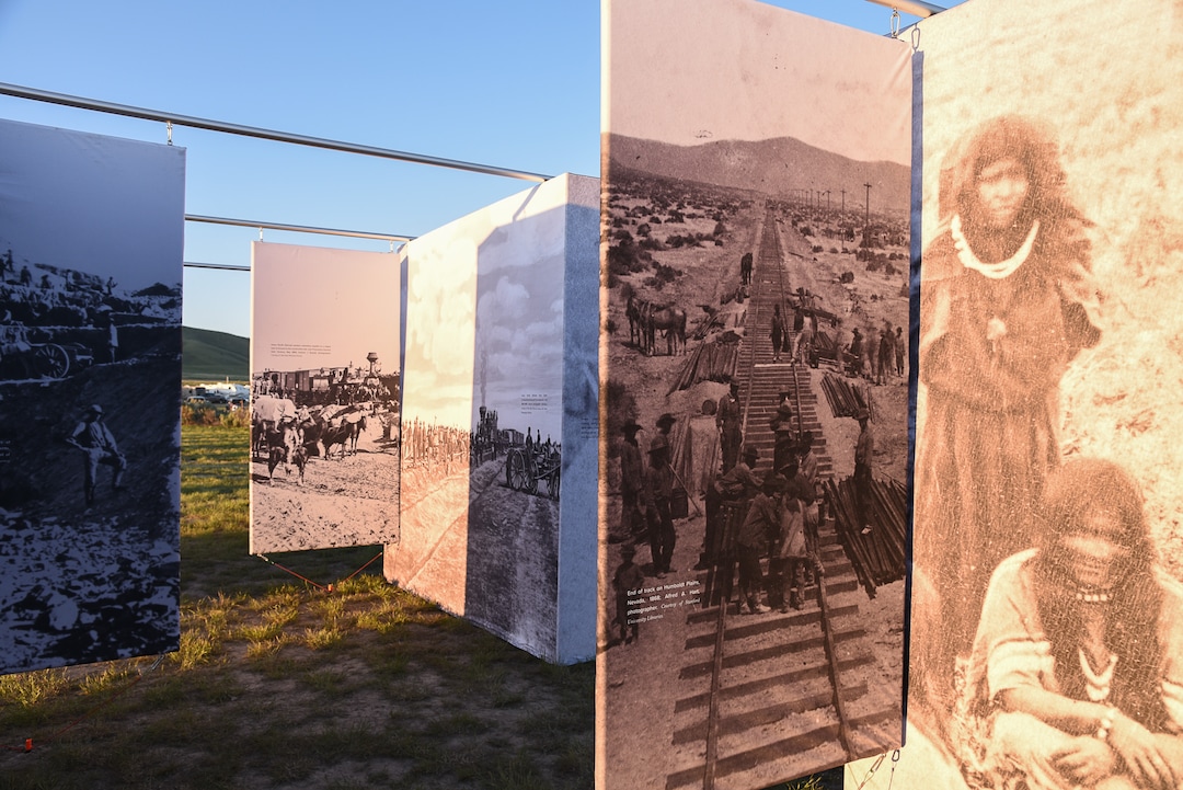 (Francisco Kjolseth  |  The Salt Lake Tribune)  The sun rises on Friday May 10, 2019, before the 150th anniversary celebration of the completion of the transcontinental railroad at Promontory Summit where the two rails met back on May 10, 1869.