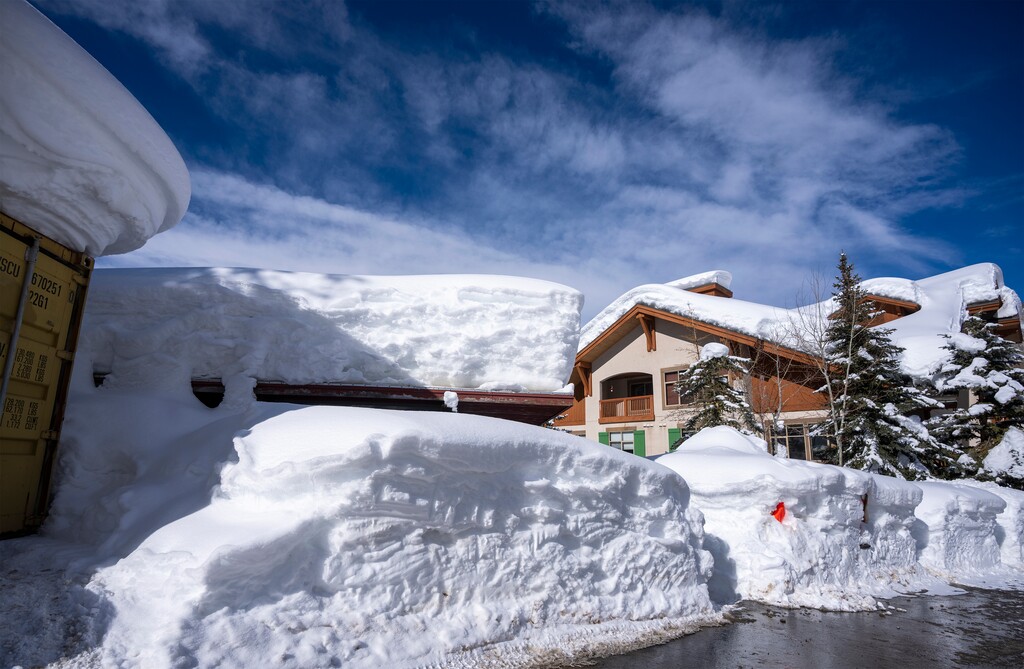 (Rick Egan | The Salt Lake Tribune)  Cabins are buried with snow near Solitude Ski Resort, on Thursday, Jan. 26, 2023.