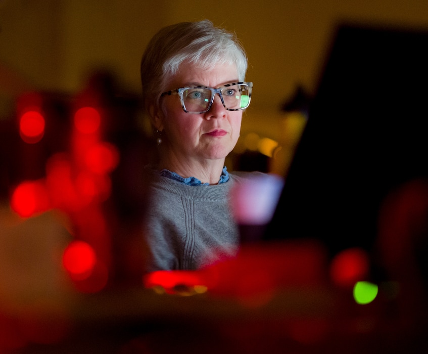 (Trent Nelson  |  The Salt Lake Tribune) Director Tara Faircloth working on Utah Opera's production of "Fidelio" at the Capitol Theatre in Salt Lake City on Wednesday, Jan. 14, 2026.