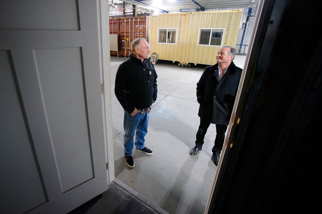 (Trent Nelson | The Salt Lake Tribune)Eco Box Fabricators, based in Salt Lake City, hopes to make viable affordable housing out of discarded shipping containers. Tuesday Jan. 15, 2019. Kelly Adams and Rod Newman.
