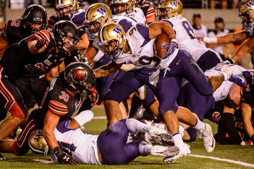 (Trent Nelson | The Salt Lake Tribune)  Utah bottled up Washington running back Myles Gaskins fairly well two weeks ago in Salt Lake City, but the Huskies' all-time leading rusher could be a nightmare for BYU Saturday