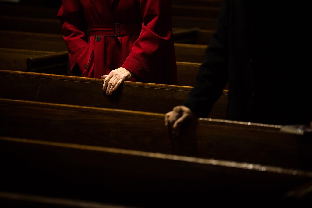 (Damon Winter | The New York Times)
Parishioners during a Mass at St. Stephen of Hungary, in New York, Feb. 8, 2015. "The secularization of America probably won’t reverse unless the intelligentsia gets religion," writes New York Times opinion columnist Ross Douthat.