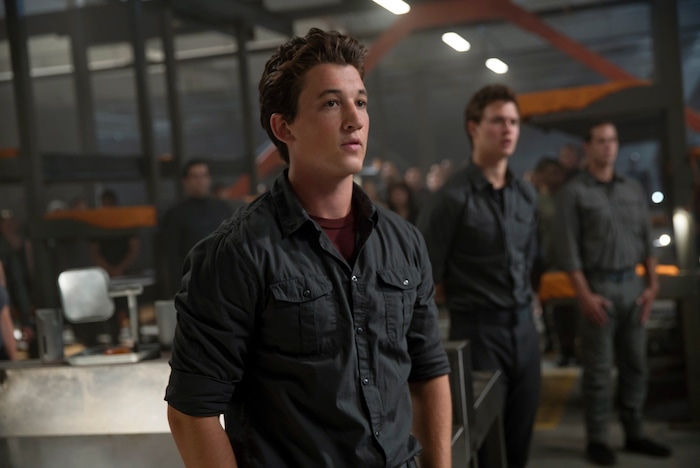 This image released by Lionsgate shows Miles Teller in a scene from "The Divergent Series: Allegiant." (Murray Close/Lionsgate via AP)
