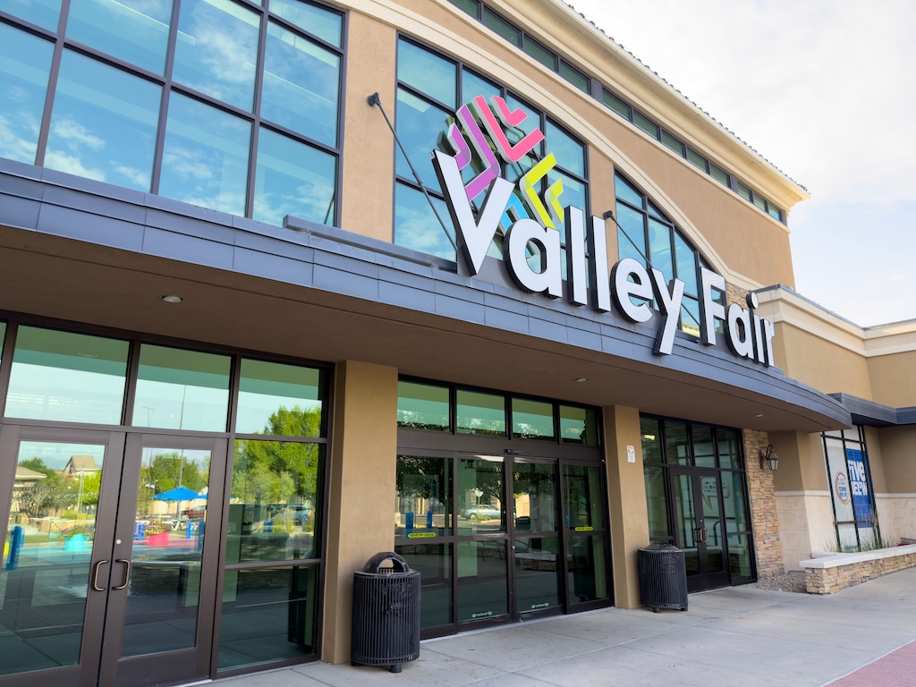 (Chris Samuels | The Salt Lake Tribune) The entrance to Valley Fair Mall in West Valley City, Tuesday, July 14, 2026.
