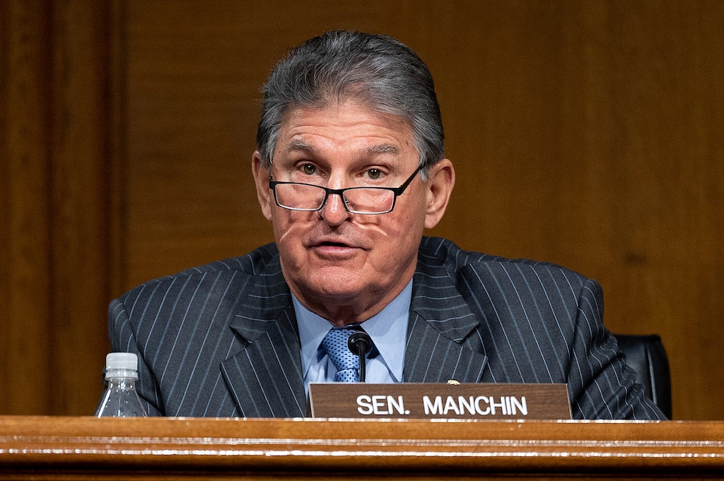 (Jim Watson/Pool via AP)

Sen. Joe Manchin, D-WVa., speaks during a Jan. 27 hearing on Capitol Hill in Washington.
