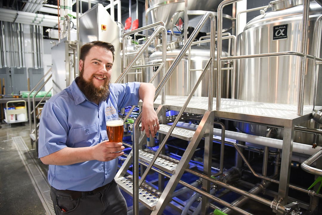 (Francisco Kjolseth  |  The Salt Lake Tribune)  Chris Detrick is the head brewer at Level Crossing Brewing Co., which opens March 30 at 2496 S. West Temple, South Salt Lake.