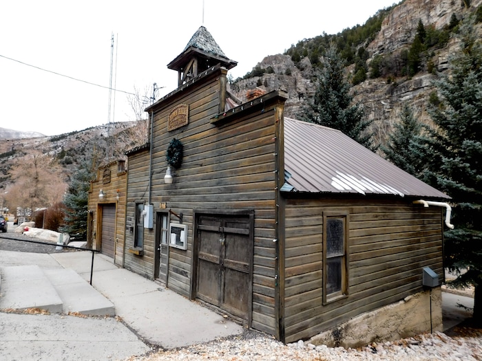 (Erin Alberty | The Salt Lake Tribune) Old mining structures and city buildings line the Ophir Canyon Road, monuments to the once-booming town there. Photo taken Nov. 20, 2017.