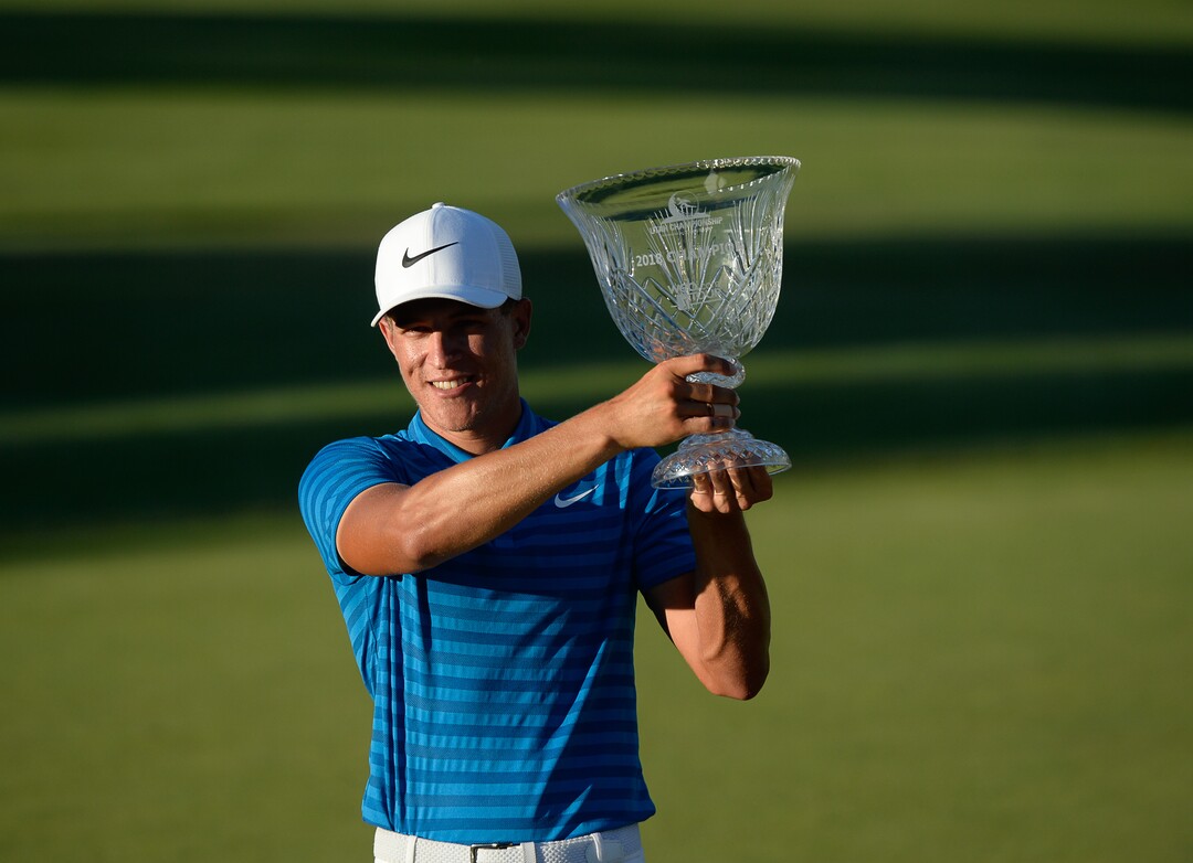 (Francisco Kjolseth  |  The Salt Lake Tribune)  Cameron Champ wins the Utah Championship golf event on the Web.com Tour at Oakridge Country Club in Farmington on Sunday, July 15, 2018.
