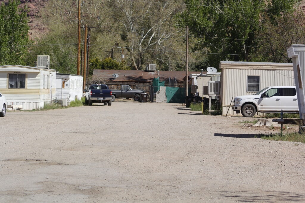 (Doug McMurdo | Moab Times-Independent) For nearly six years, residents at the Walnut Lane trailer court have waited for the city to build affordable housing. On Monday, April 15, 2024, they learned they will have to vacate their homes, or move them if they own them, in the coming weeks.