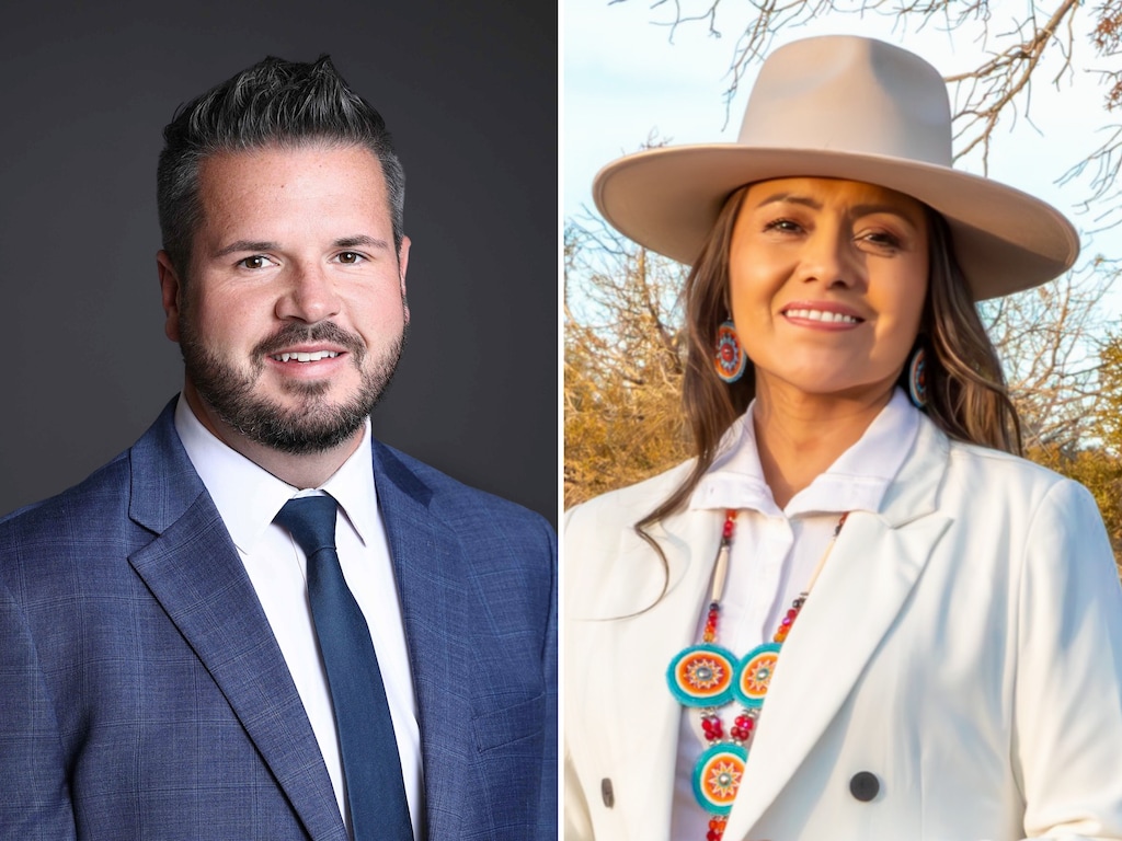 (Campaign photos) Logan Monson, left, and Tracie Yellowman Tso, candidates for the 2026 House District 69 election.
