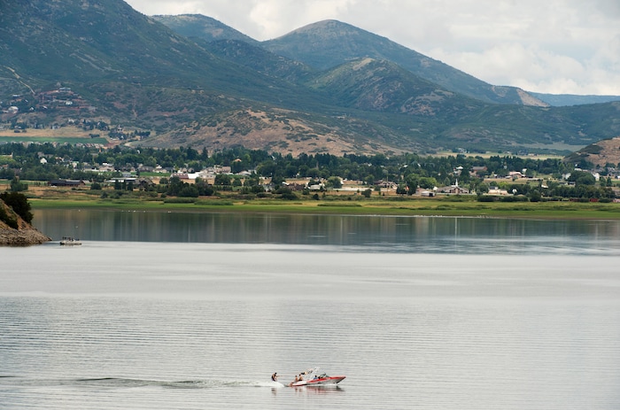 Rick Egan  |  The Salt Lake Tribune

Boat enthusiasts enjoy Deer Creek Reservoir, Friday, August 7, 2015.