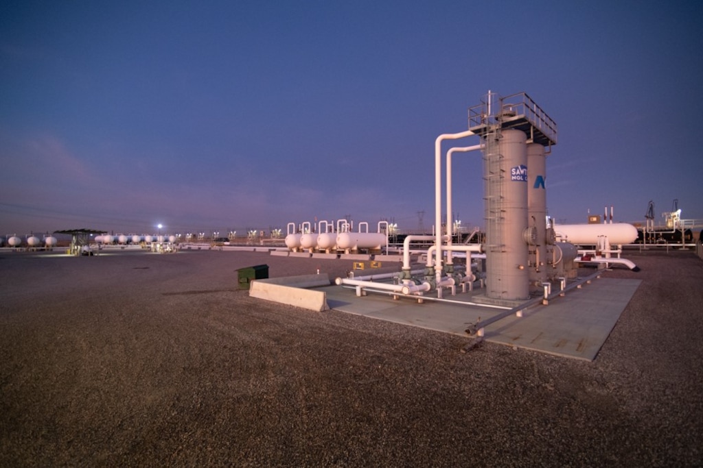 (Courtesy photo by Sawtooth Caverns LLC) These tanks are among the aboveground equipment at Sawtooth Caverns, a facility outside Delta, Utah, where propane is stored in chambers that were hollowed out in a massive salt dome. Despite concerns about the dome’s seismic integrity, Utah regulators recently OK'd Sawtooth’s request to store millions of barrels of refined petroleum fuels, such as gasoline and diesel. These fuels would be delivered by rail and pipeline from Salt Lake City and West Coast refineries for storage during periods of low demand.