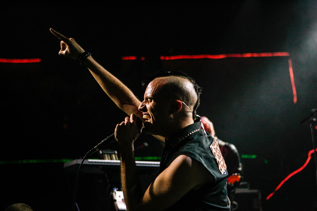 (Trent Nelson | The Salt Lake Tribune) Tyler Glenn fronts Neon Trees at In The Venue in Salt Lake City, Friday, April 8, 2011.