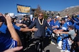 (George Frey | Special to The Tribune) BYU Cougars head coach Kalani Sitake greets fans before the start of a game against the Notre Dame Fighting Irish at LaVell Edwards Stadium on October 17, 2026.