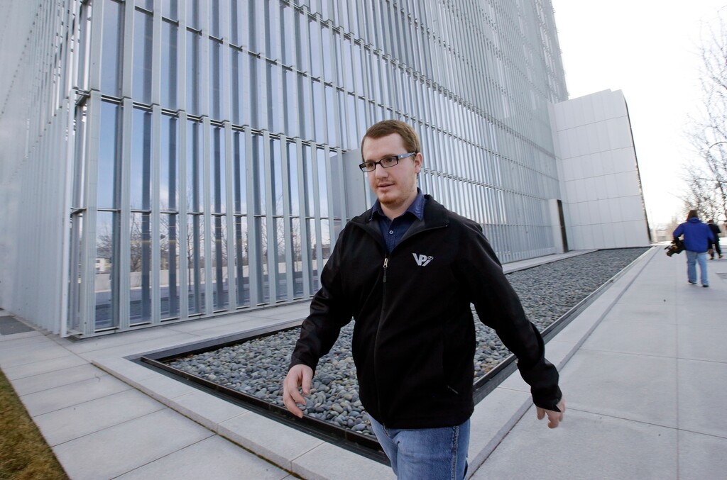 (Rick Bowmer | AP file photo) Roy Jeffs, son of jailed polygamous leader Warren Jeffs, leaves the federal courthouse Wednesday, Feb. 24, 2016, in Salt Lake City. Lyle Jeffs and another polygamous sect leader in Utah are pleading not guilty to orchestrating what prosecutors call a wide-ranging food-stamp fraud scheme. Roy Jeffs is former member of the sect.