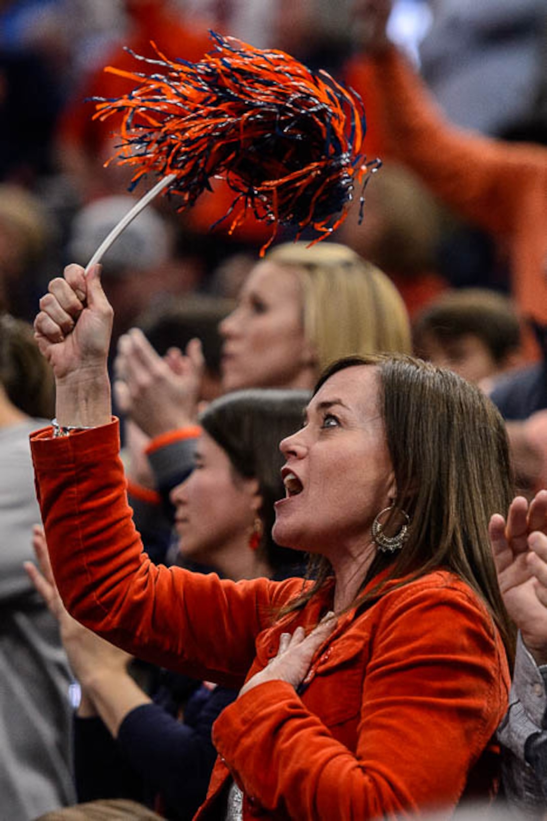 (Trent Nelson | The Salt Lake Tribune)  Auburn fans as Auburn faces New Mexico State in the 2019 NCAA Tournament in Salt Lake City on Thursday March 21, 2019.