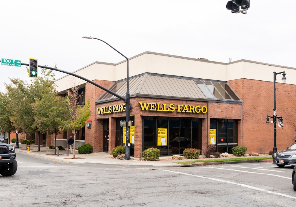 (Rick Egan | The Salt Lake Tribune) Wells Fargo Bank on 2100 South 1100 East in Sugar House in 2022.