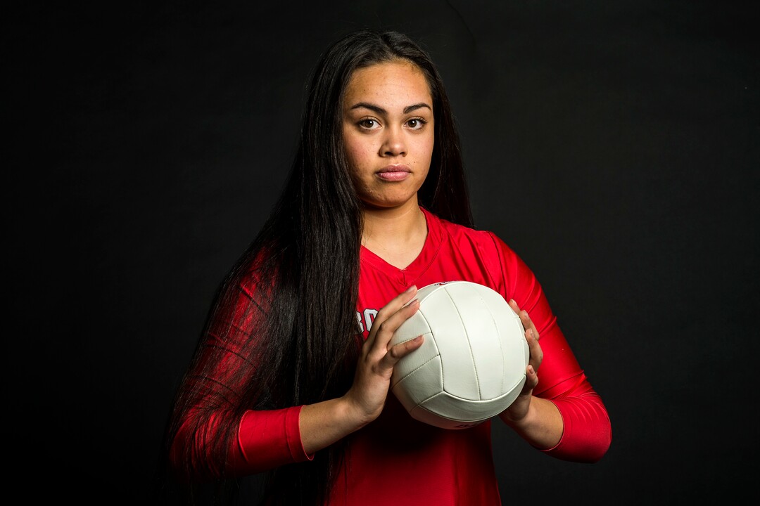 (Chris Detrick  |  The Salt Lake Tribune)  Bountiful's Brook Pe'a poses for a portrait Wednesday, December 13, 2017.  